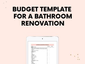 The One Room Challenge Week 3: bathroom budgeting tools and the groundwork