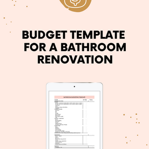 The One Room Challenge Week 3: bathroom budgeting tools and the groundwork