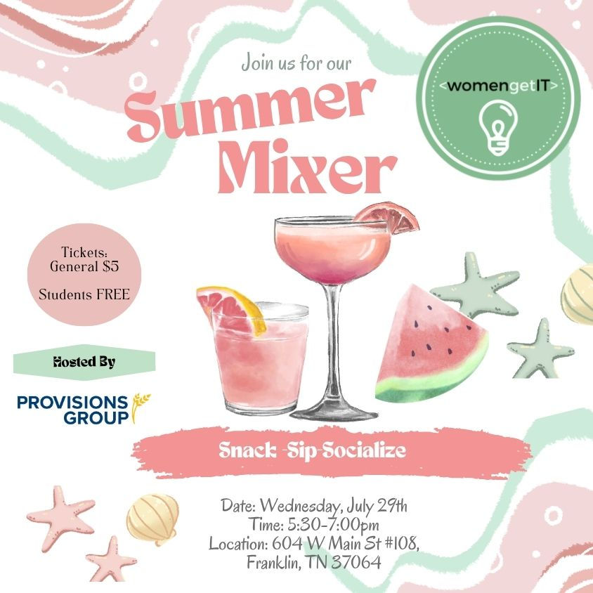WomenGetIT Summer Mixer