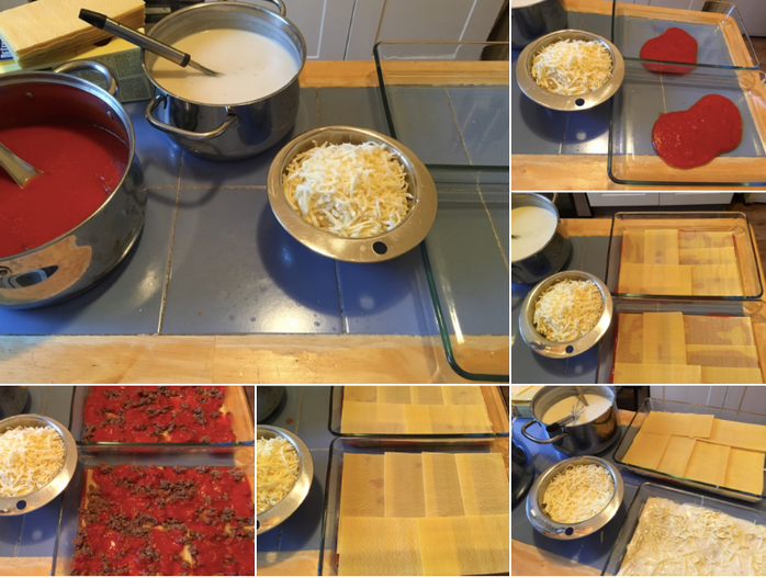 Beef Lasagna - step by step