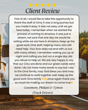 Testimonial May 2025