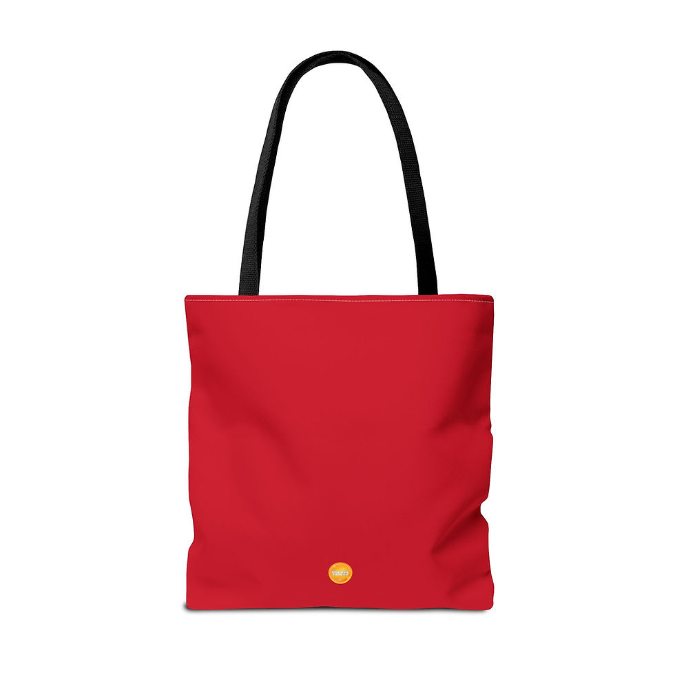 Thumbnail: Arcade Token's Let's Play Anywhere Custom Tote Bag (Red)