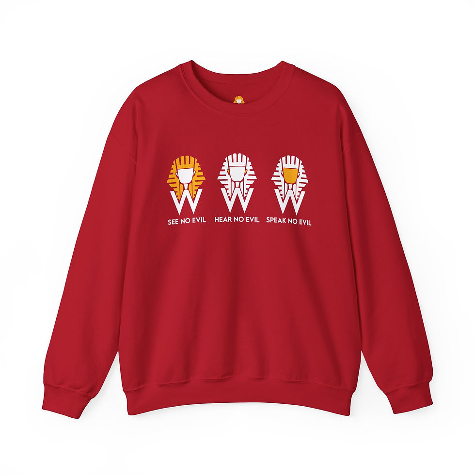 Thumbnail: Will Pharaoh's See, Hear, Speak, No Evil Crewneck Sweatshirt