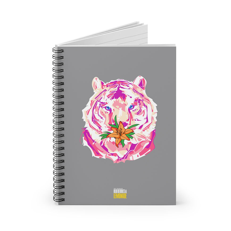 Thumbnail: Tiger Lily (Blueberries & Lemonade Edition) Creative Notebook (Grey)