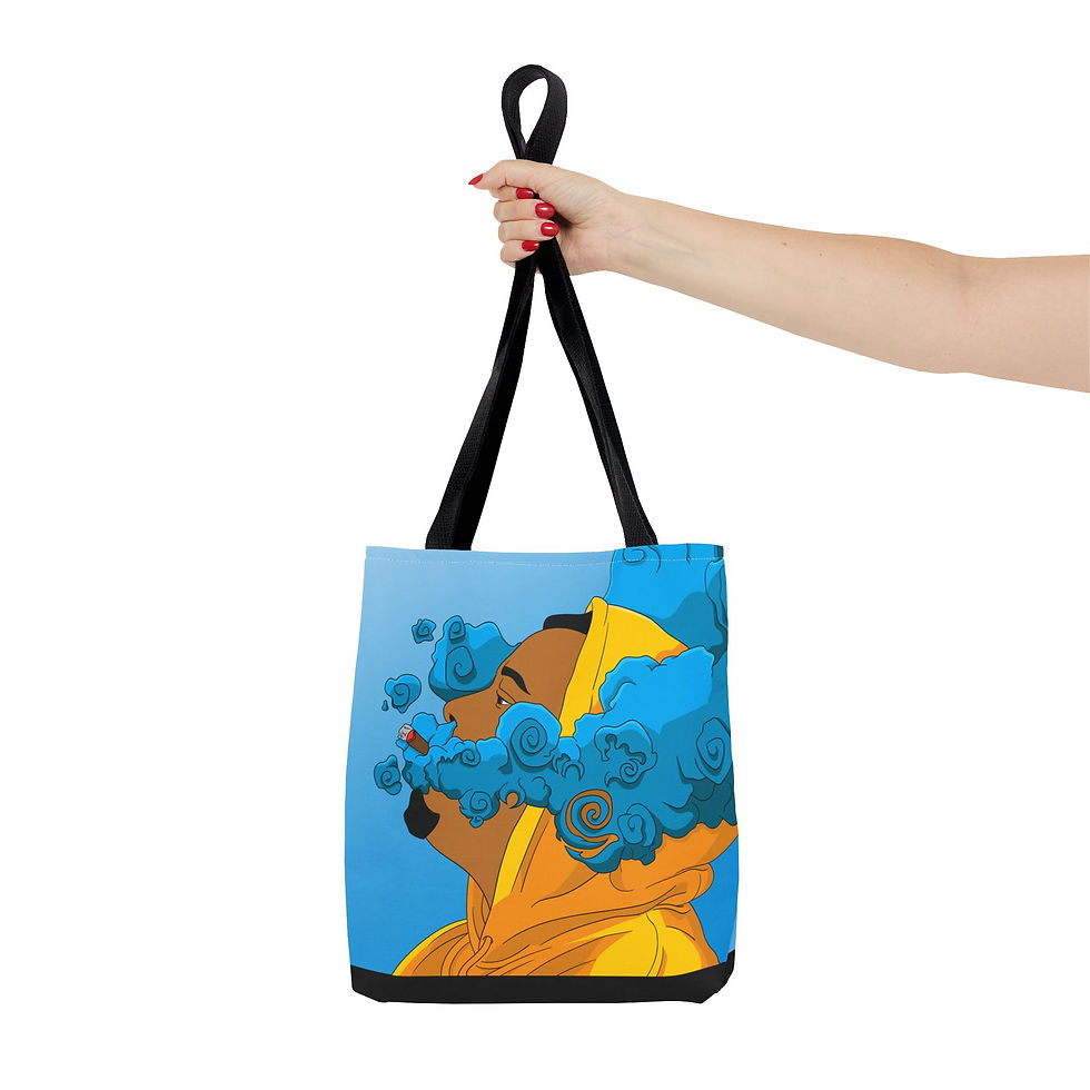 Thumbnail: Stay Lifted (Blueberries & Lemonade Edition) Custom Tote Bag 