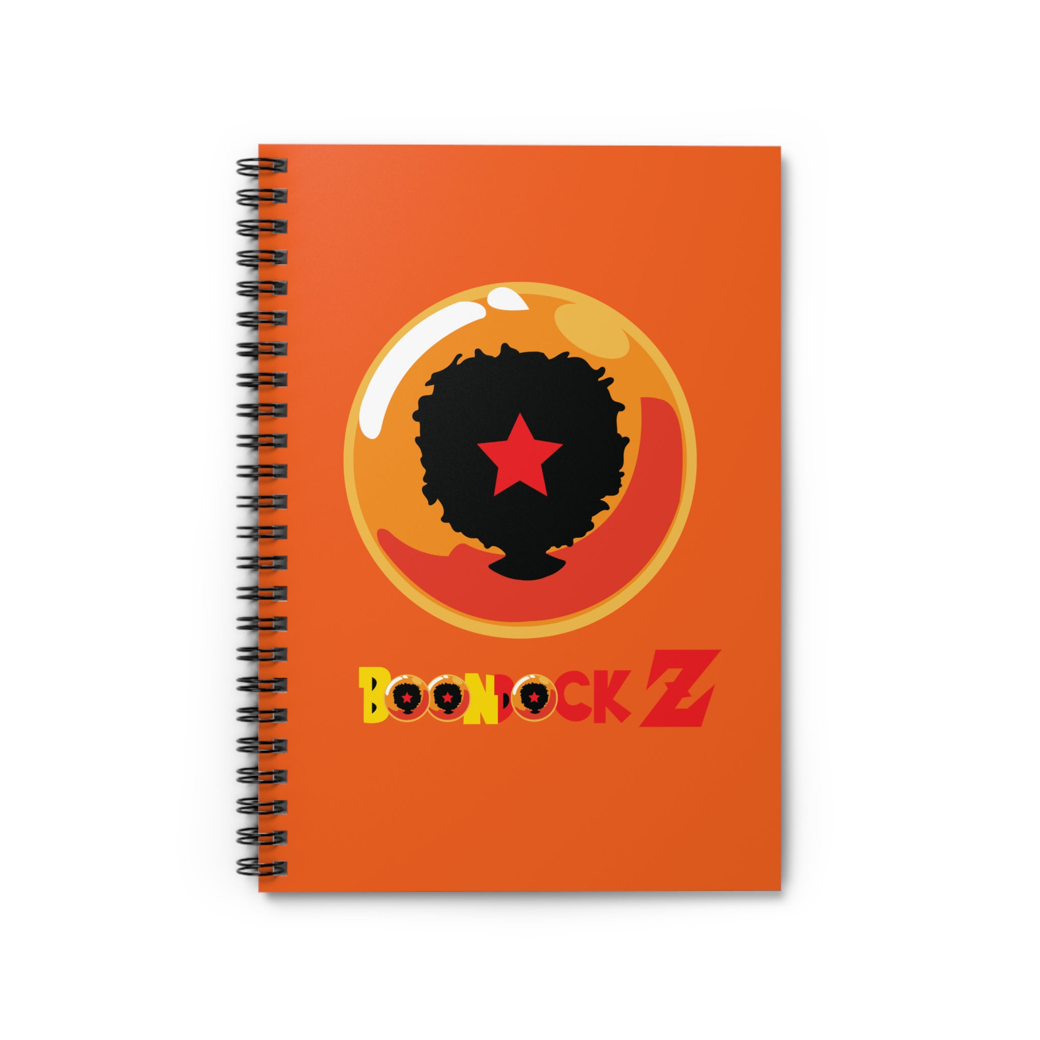 Boondock Z Creative Writing Notebook - Ruled Line (Orange)