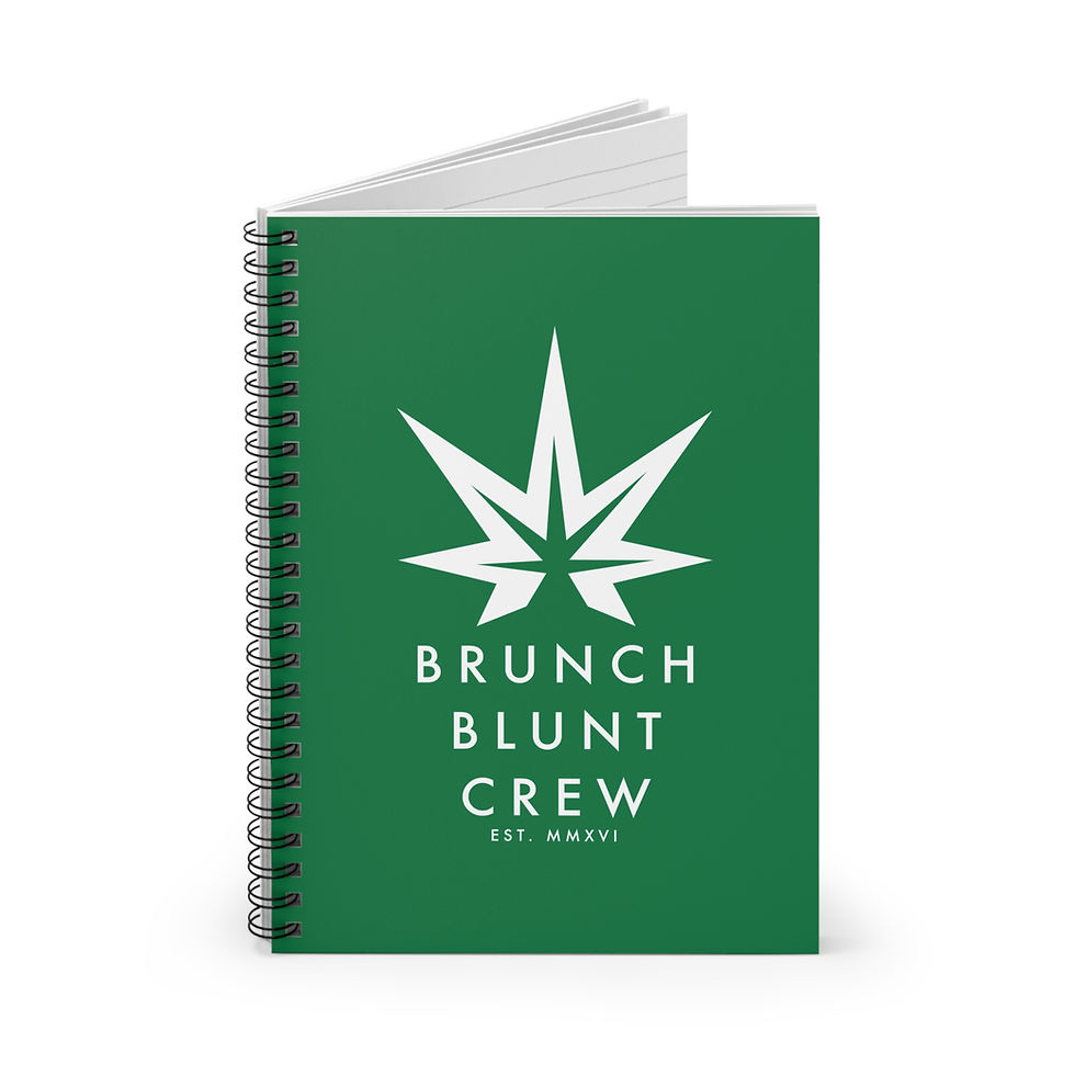 Thumbnail: Brunch Blunt Crew #2 Creative Writing Notebook - Ruled Line (Green)