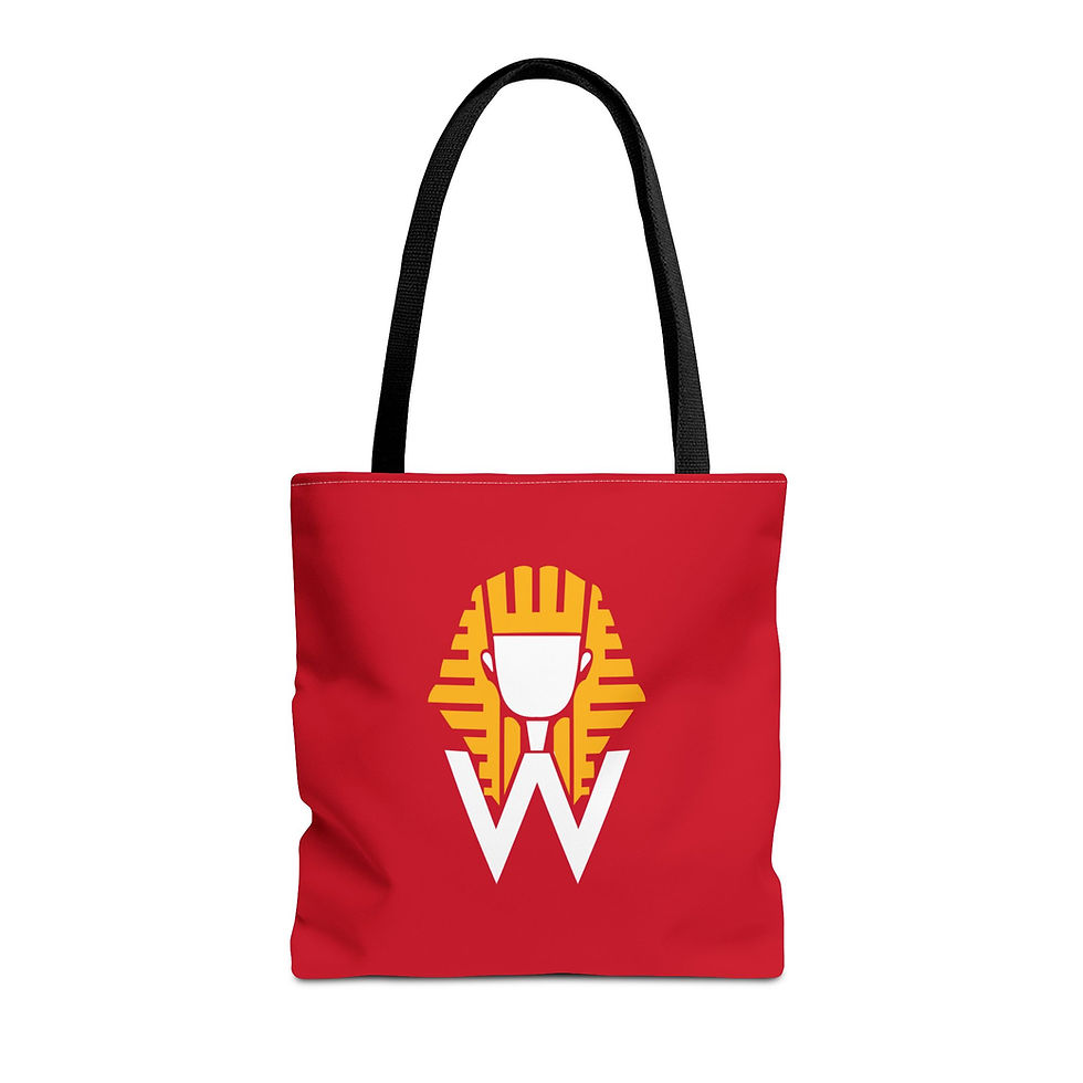 Thumbnail: Will Pharaoh Custom Tote Bag (Red)