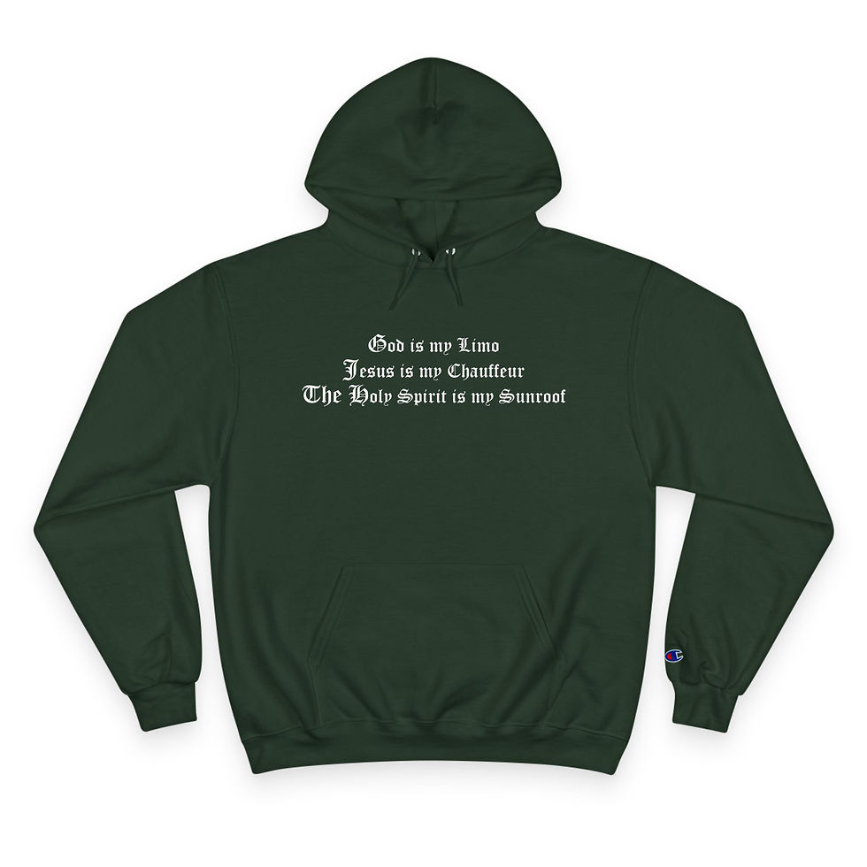 Thumbnail: God is my Limo #2 Champion Hoodie
