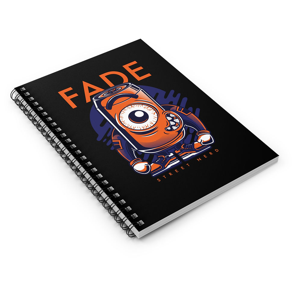 Thumbnail: The Fade (Street Nerd Collection) Creative Notebook - Ruled Line (Black)