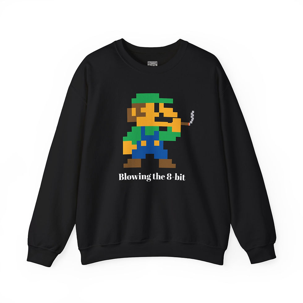 Thumbnail: Blowing that 8-Bit Crewneck Sweatshirt