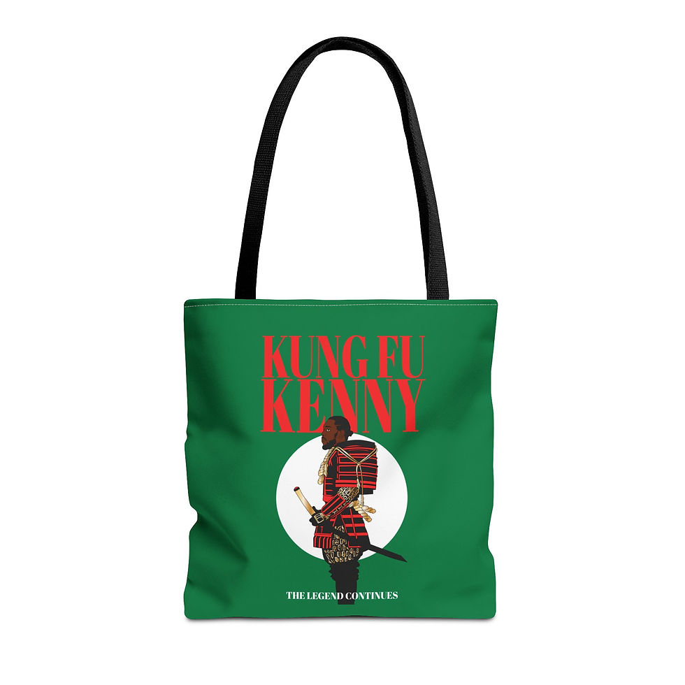 Thumbnail: Kung-Fu Kenny: The Legend Continues Custom Tote Bag (Green)