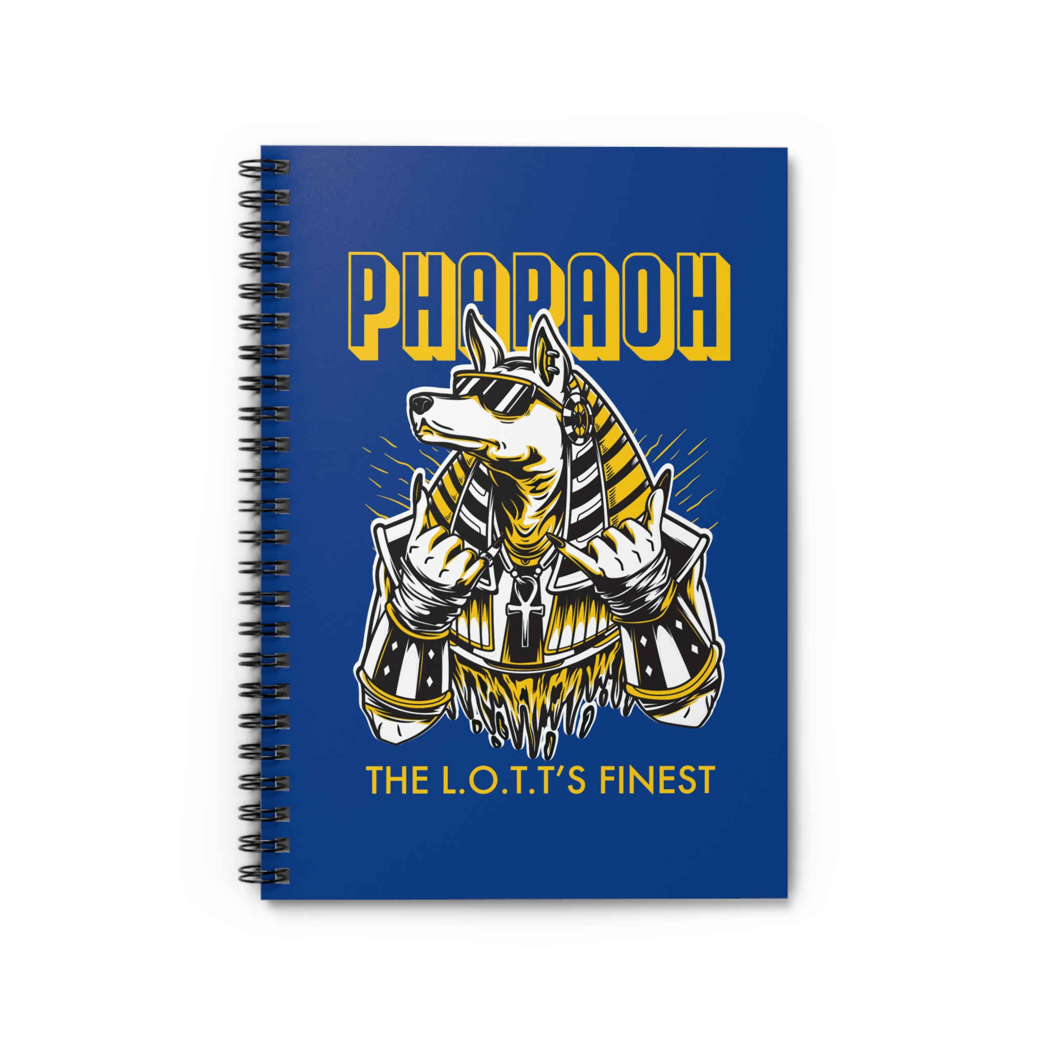 Will Pharaoh's H-Town Anubis Creative Writing Notebook - Ruled Line (Blue)