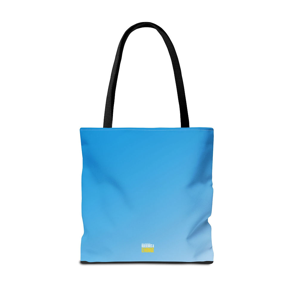 Thumbnail: Stay Lifted (Blueberries & Lemonade Edition) Custom Tote Bag 