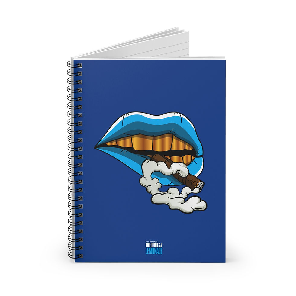 Thumbnail: Rolling Stoner (Blueberries & Lemonade Edition) Creative Notebook (Blue)