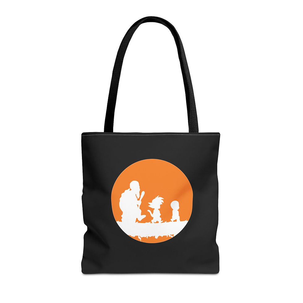 Thumbnail: SOACB's A Warrior's Journey Custom Tote Bag (Black)