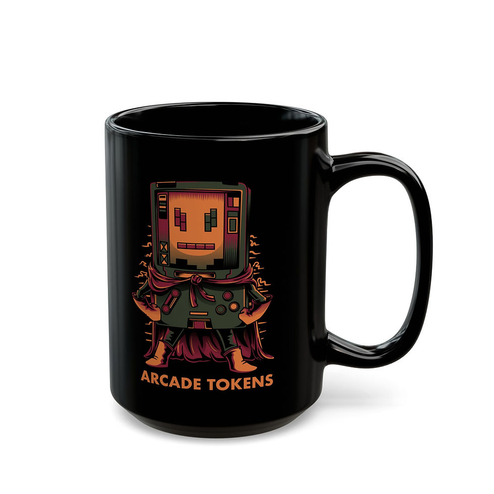 Thumbnail: Arcade Token's Super Gamer Boy Black Mug