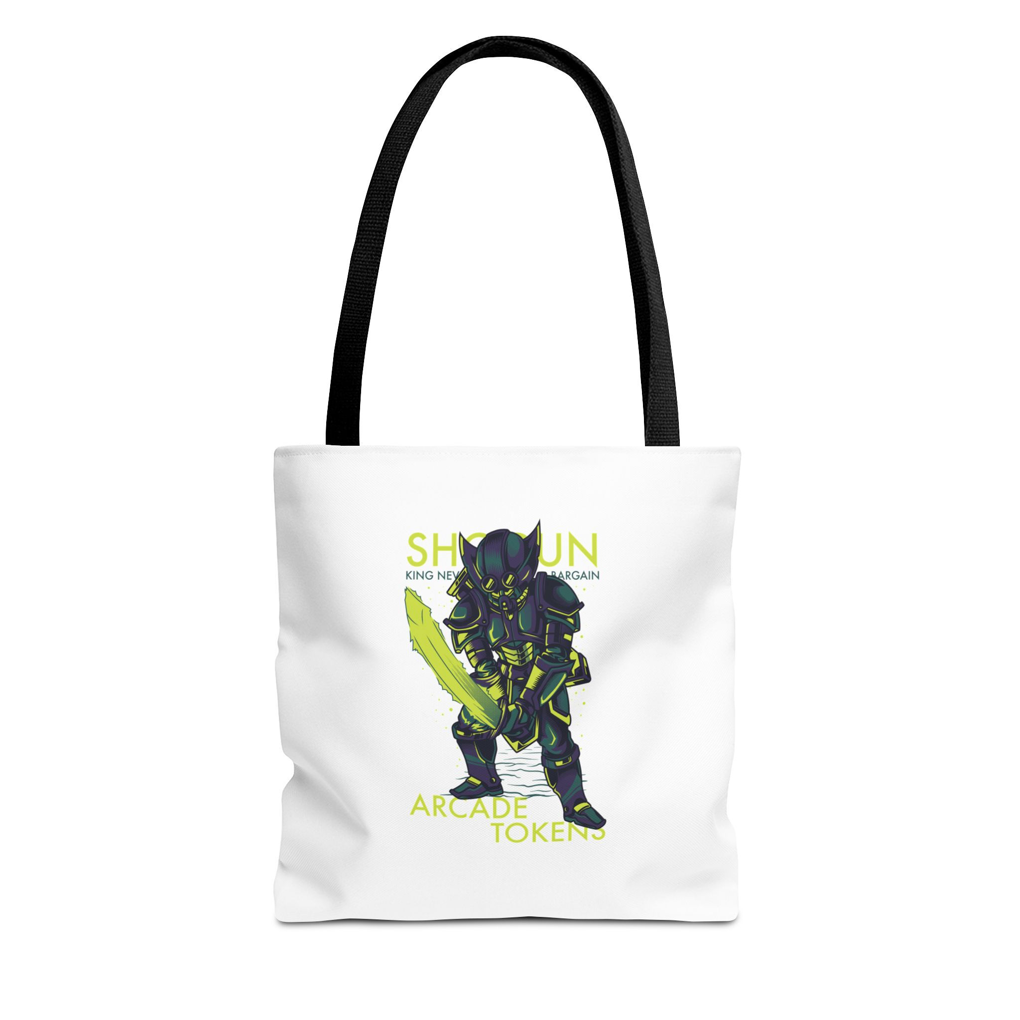 Arcade Token's The Shogun Custom Tote Bag (White)