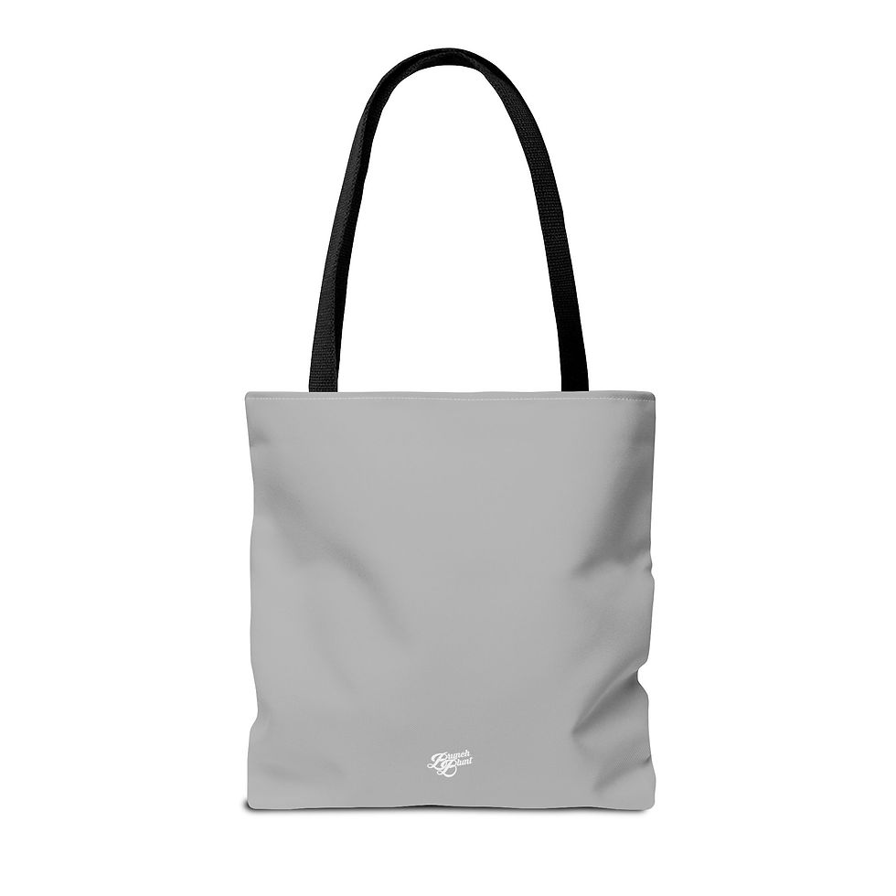Thumbnail: Brunch Blunt's Fly High Custom Tote Bag (Light Gray)