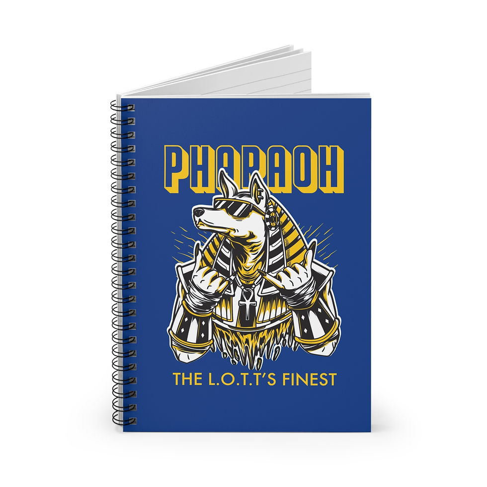 Thumbnail: Will Pharaoh's H-Town Anubis Creative Writing Notebook - Ruled Line (Blue)