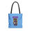 Thumbnail: Da Bomber Man (Street Nerd Collection) Custom Tote Bag (Light Blue)