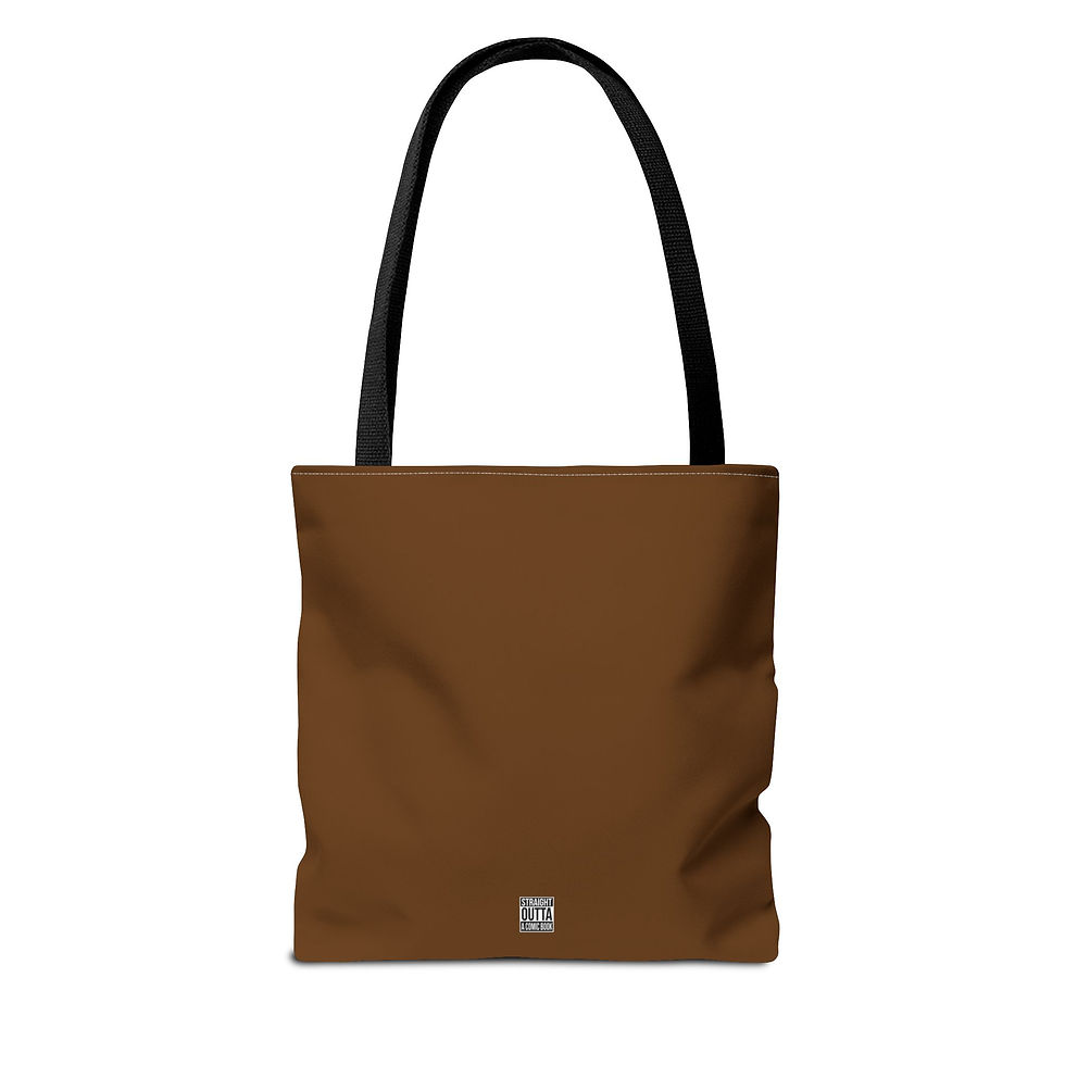 Thumbnail: The Fade (Street Nerd Collection) Custom Tote Bag (Brown)