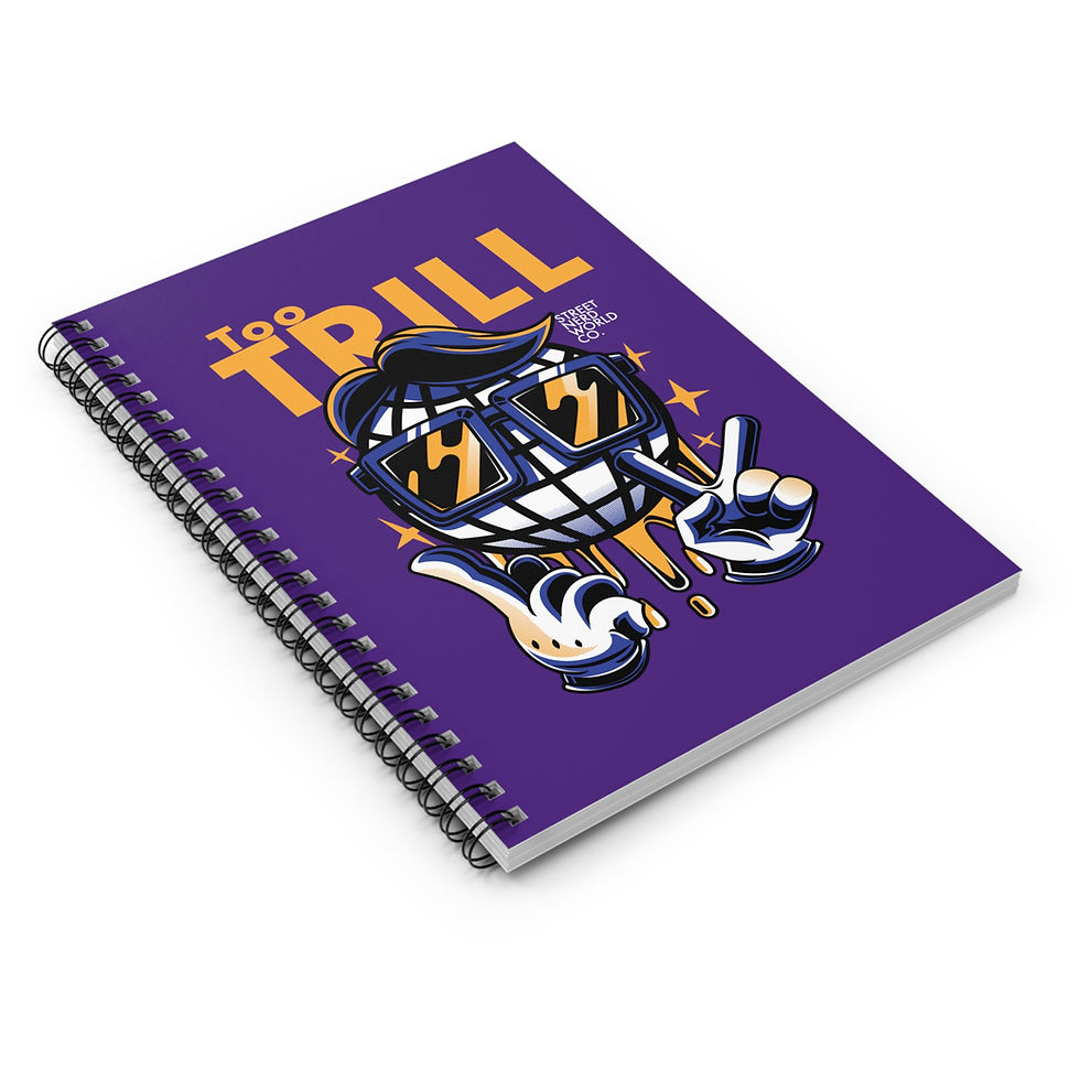 Thumbnail: Too Trill (Street Nerd Collection) Creative Notebook - Ruled Line (Purple)