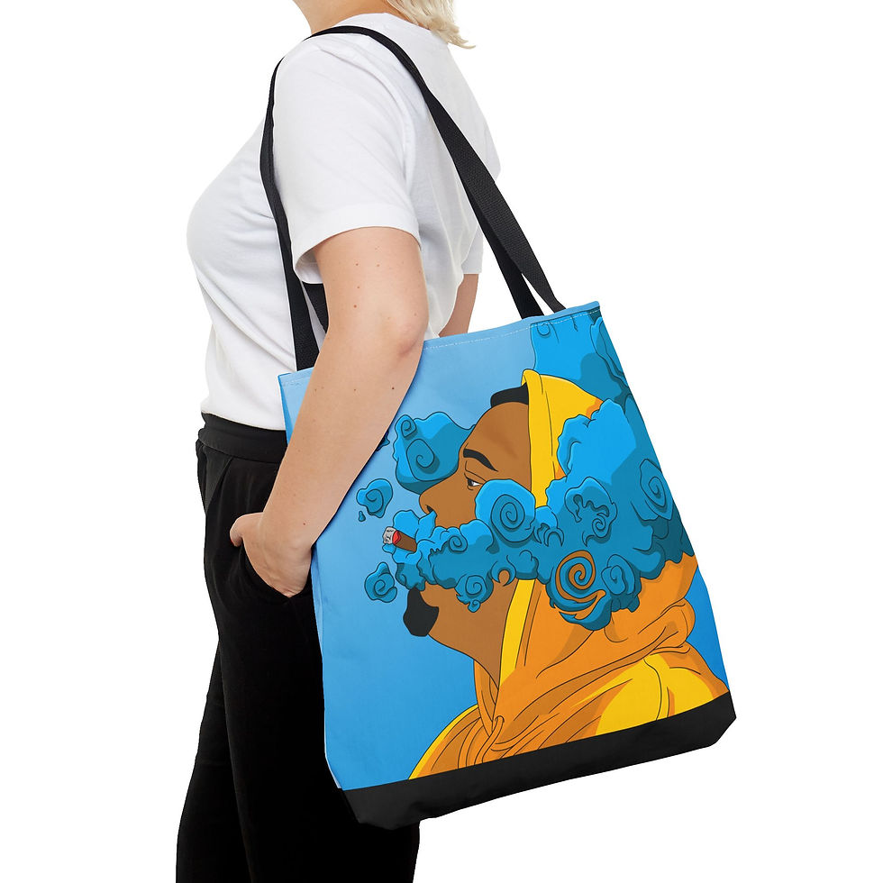 Thumbnail: Stay Lifted (Blueberries & Lemonade Edition) Custom Tote Bag 