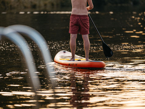 SUP-Boarding auf dem Naturbadesee Erlenweiher