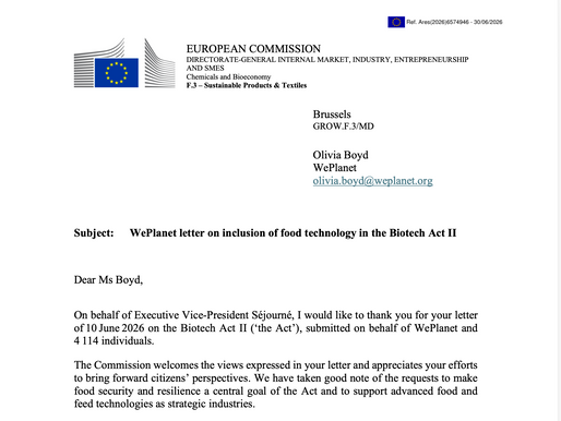 Response from the EU Commission