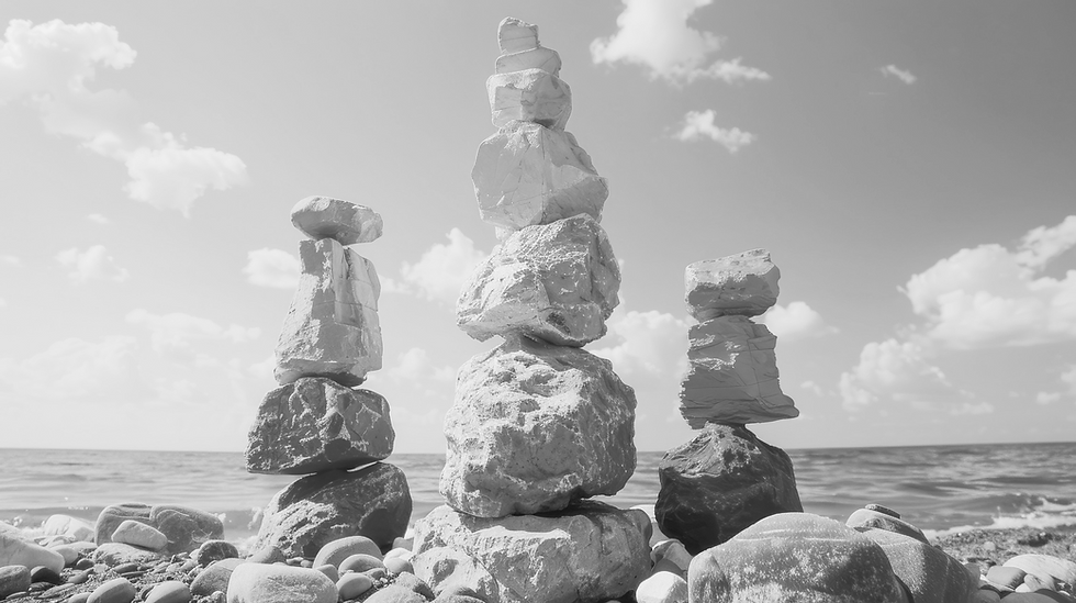 Colorful Rock Stacks