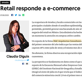 Artículo El Financiero, Retail responde a E-Commerce