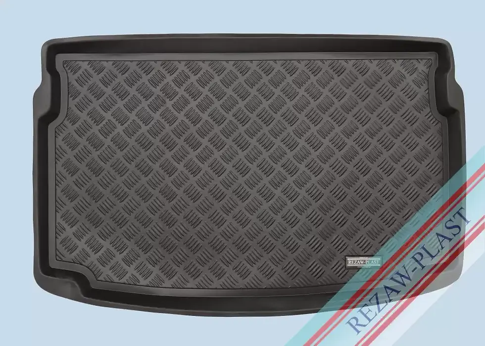 Prémium csomagtértálca VW Polo MK6 (AW) (2017–) modellekhez. Pontos illeszkedés, magasított perem és strapabíró, könnyen tisz