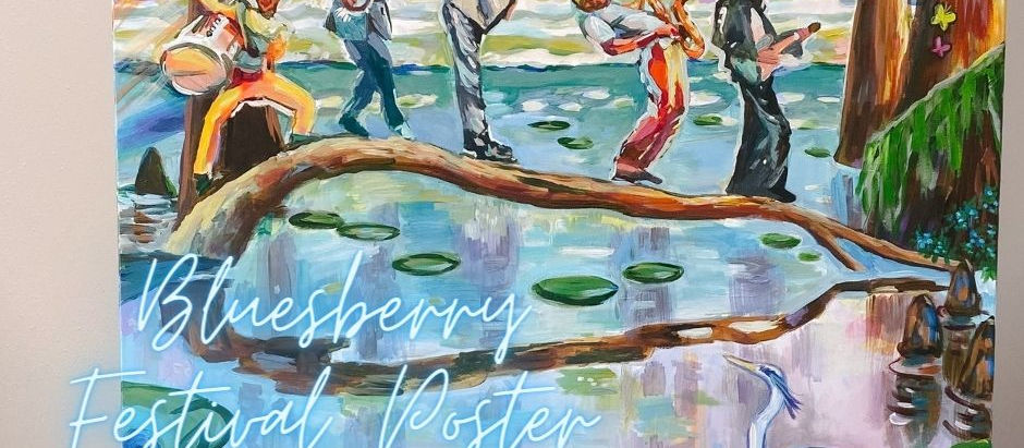 So excited to be the 2023 Blueberry Fest Poster Artist