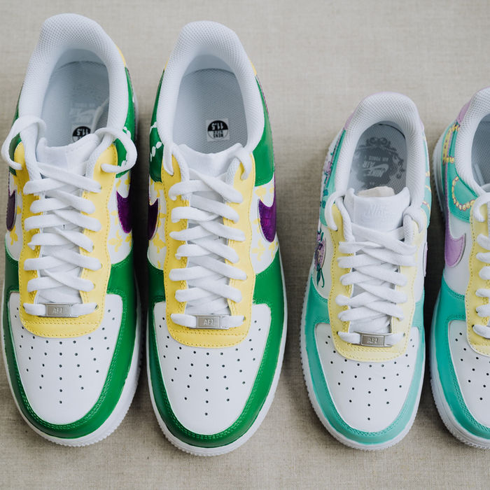 Artist-painted custom sneakers for athletes and events