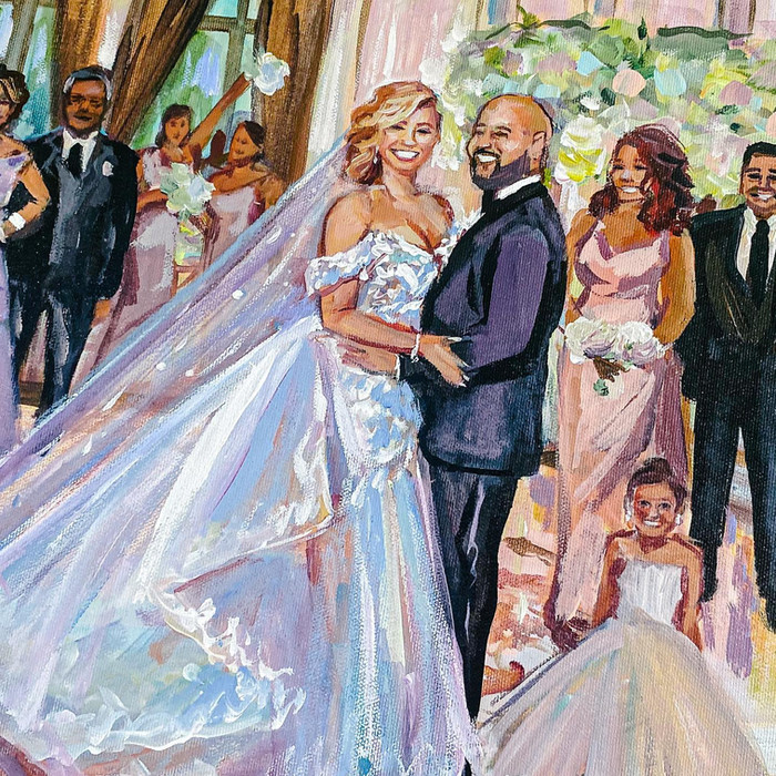 Audubon Tea Room Wedding Painting in New Orleans LA