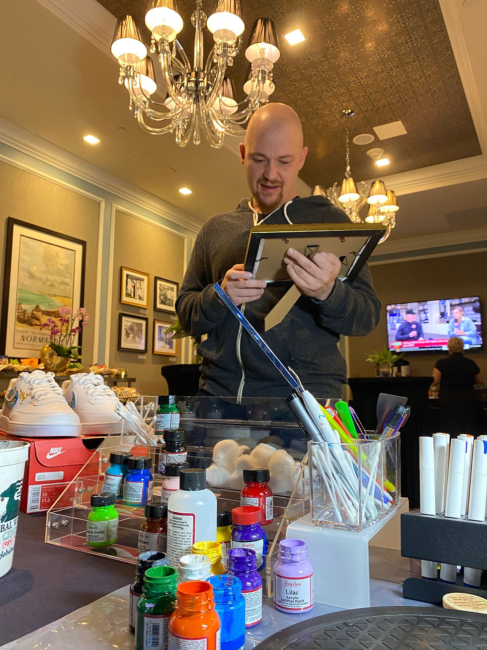 National NFL campaign featuring custom painted cleats