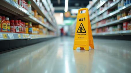 נפילה בסופרמרקט -  5 כללי הברזל שחובה לעשות כדי לא להפסיד את הפיצוי שמגיע לכם !