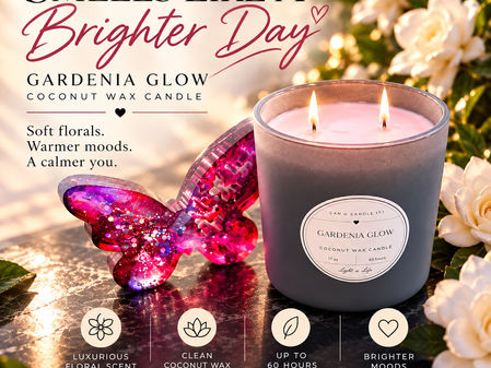 🌸 Double the Glow: Gardenia Glow Candles Are Buy 1, Get 1 FREE! 🌸