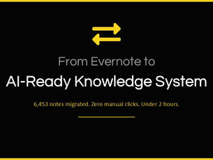 Case Study: Migrating 6,453 Notes from Evernote to an AI-Ready Knowledge System