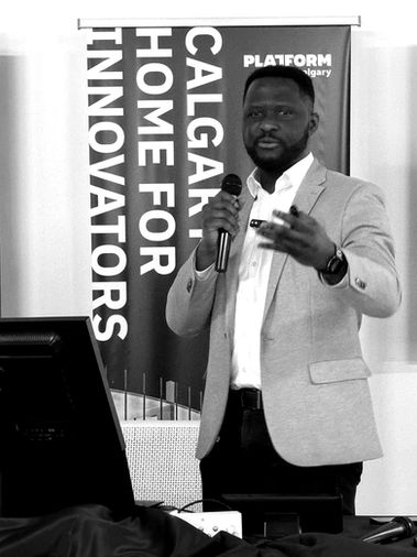 Ev Oputa Speaking at calgary innovation week Nov 2025