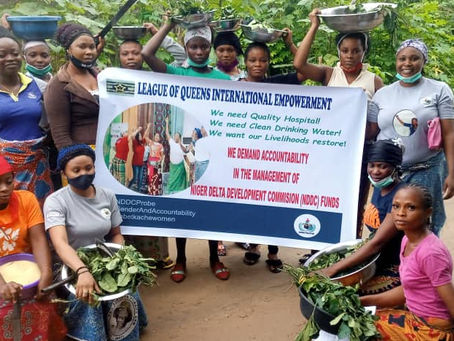 LEAGUE OF QUEENS INTERNATIONAL EMPOWERMENT  DEMAND ACCOUNTABILITY FOR THE MANAGEMENT OF NIGER DELTA 