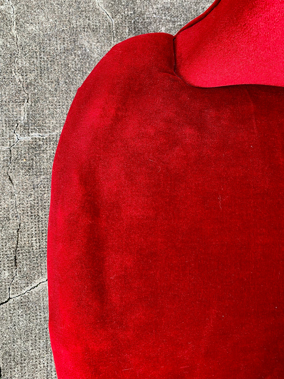 Miniature : Fauteuil crapaud en velours