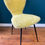 Miniature : Chaise en fausse fourrure années 50