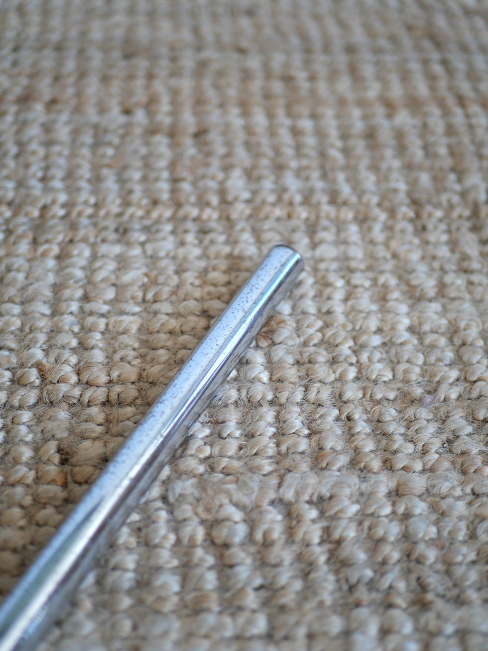 Miniature : Bout de canapé en verre teinté et métal tubulaire