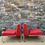 Miniature : Paire de chauffeuses rouge