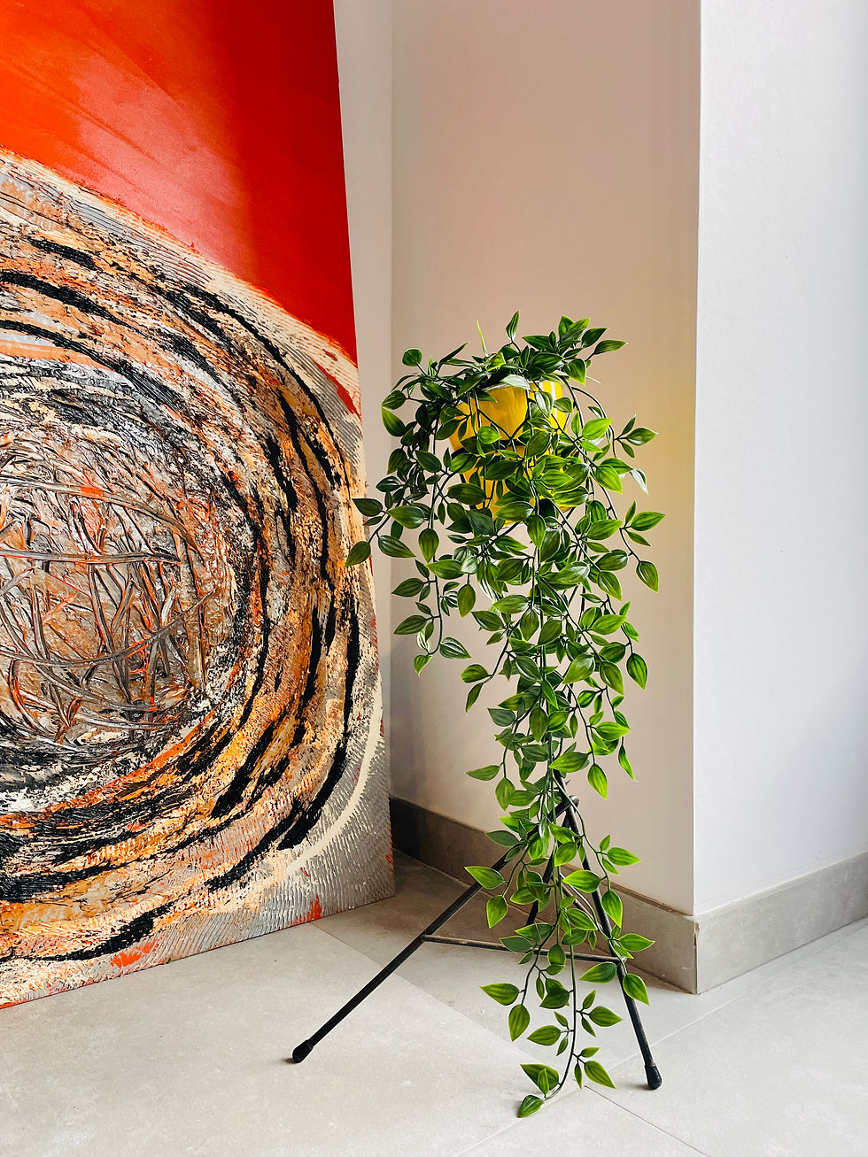 Miniature : Porte-plantes tripode