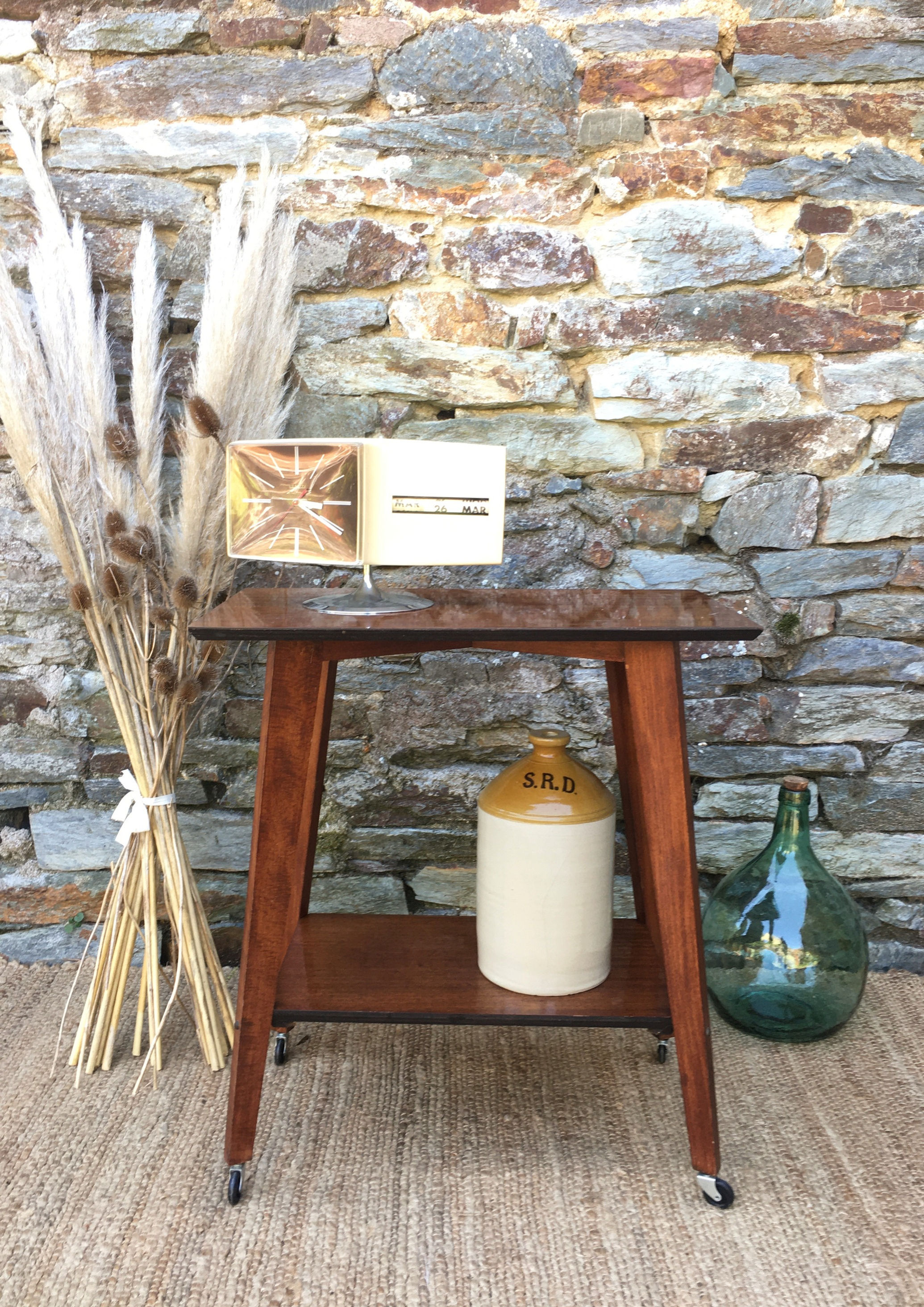 Desserte en bois 70's