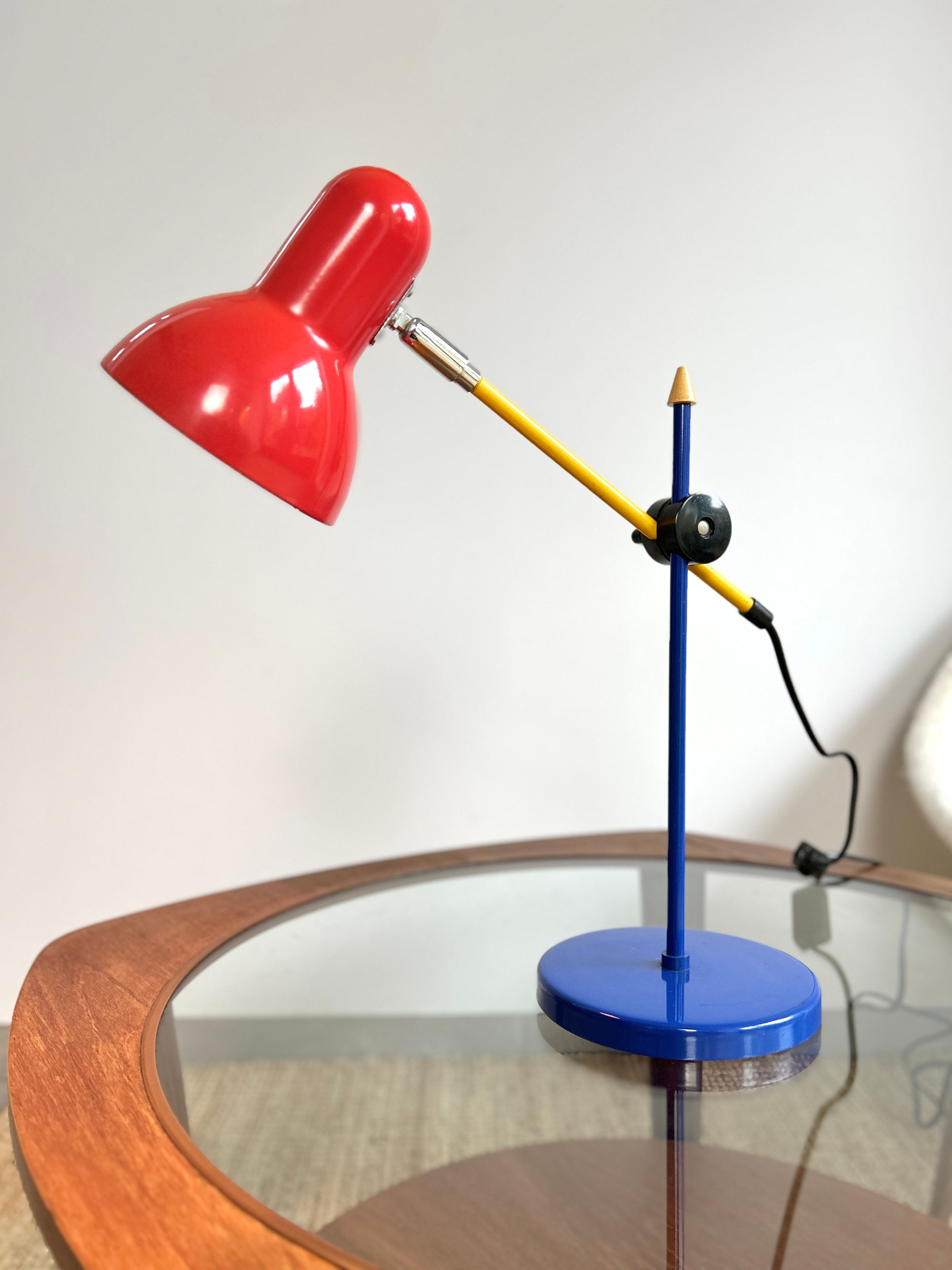 Lampe multicolore années 80
