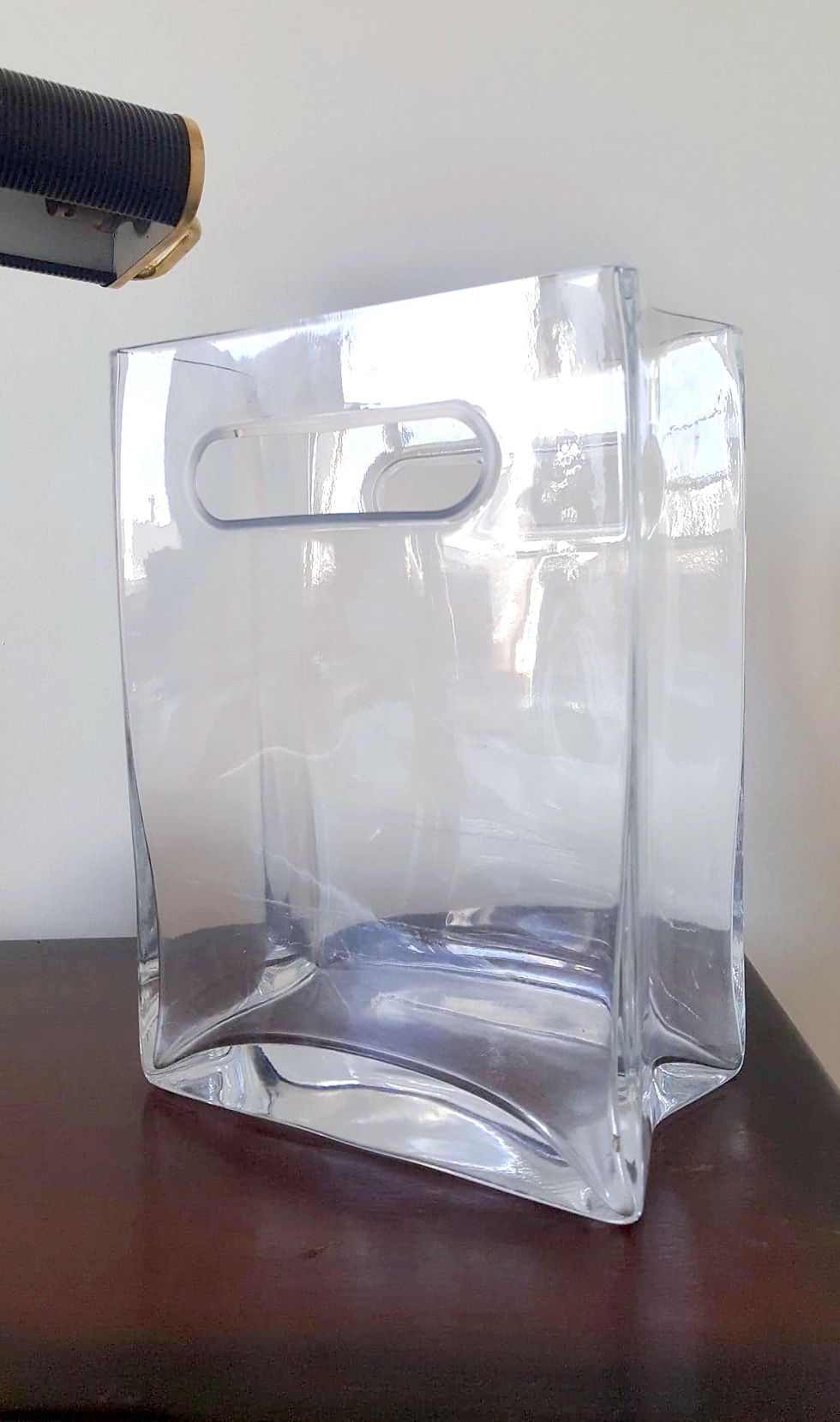 Miniature : Vase en verre avec poignées